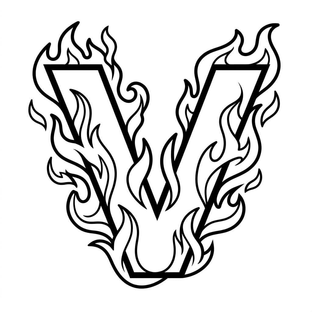 Huruf V Api