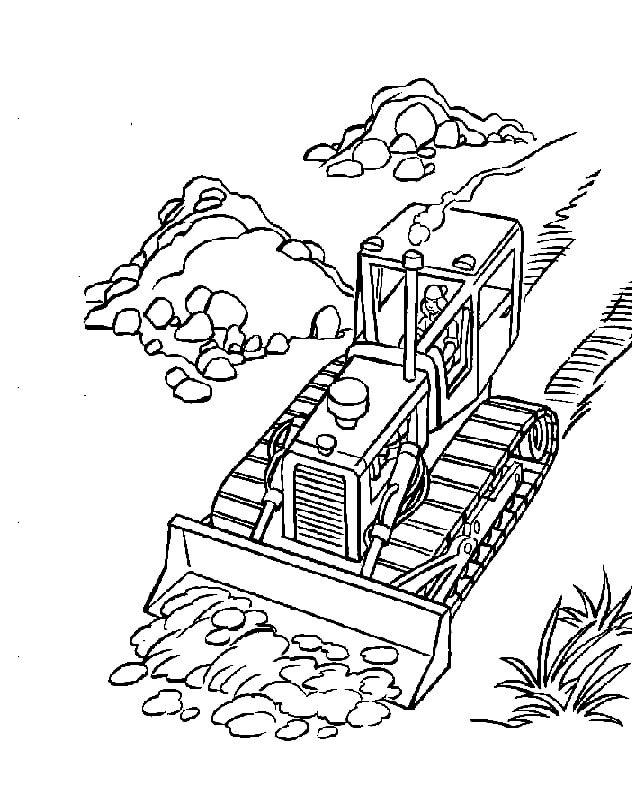 Ilustrasi buldoser