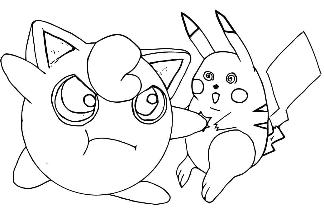 Jigglypuff dan Pikachu