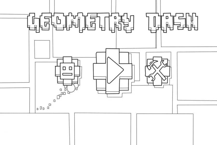 Logo Seni Geometry Dash