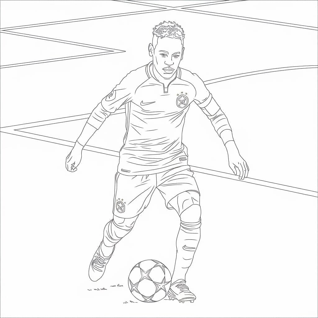 Neymar bermain sepak bola