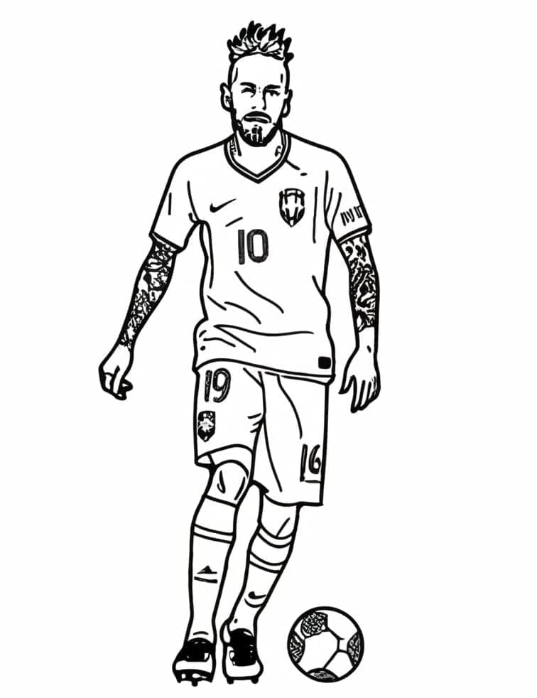 Neymar bersama bola