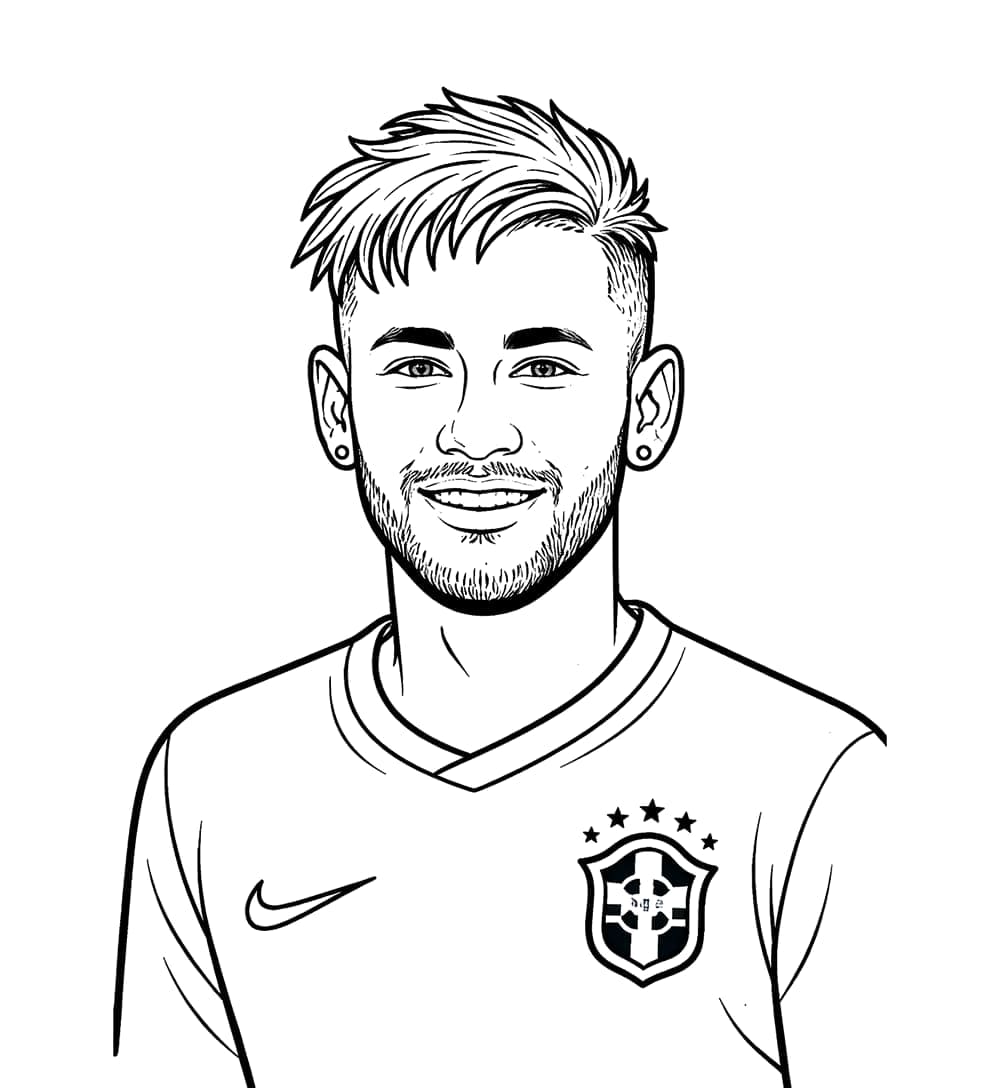 Neymar tersenyum