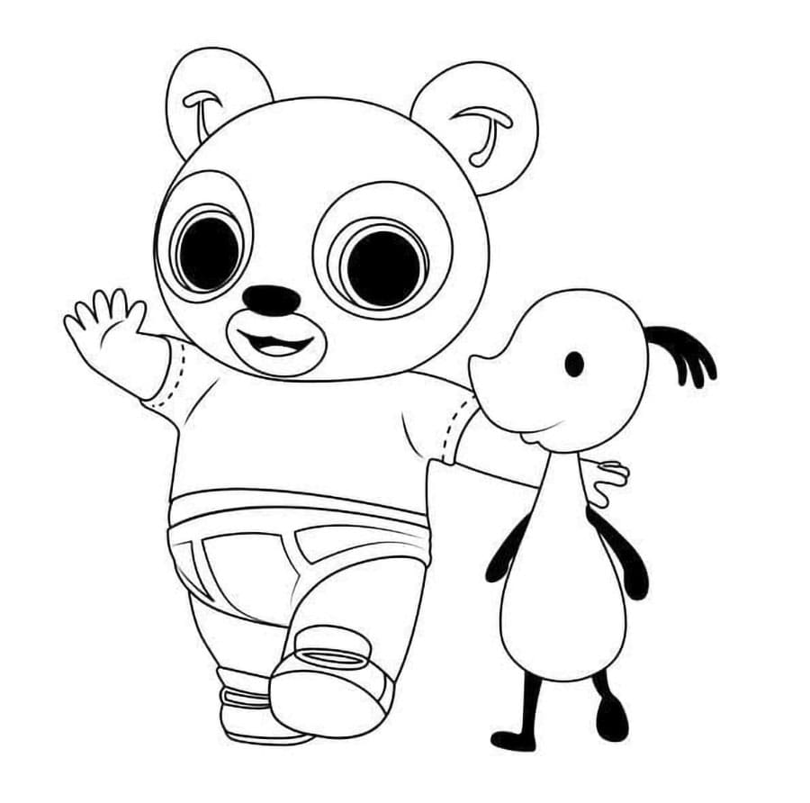 Pando dan Padget dari Bing Bunny