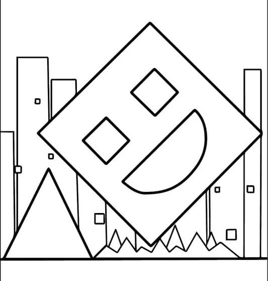 Pemandangan Level Geometry Dash