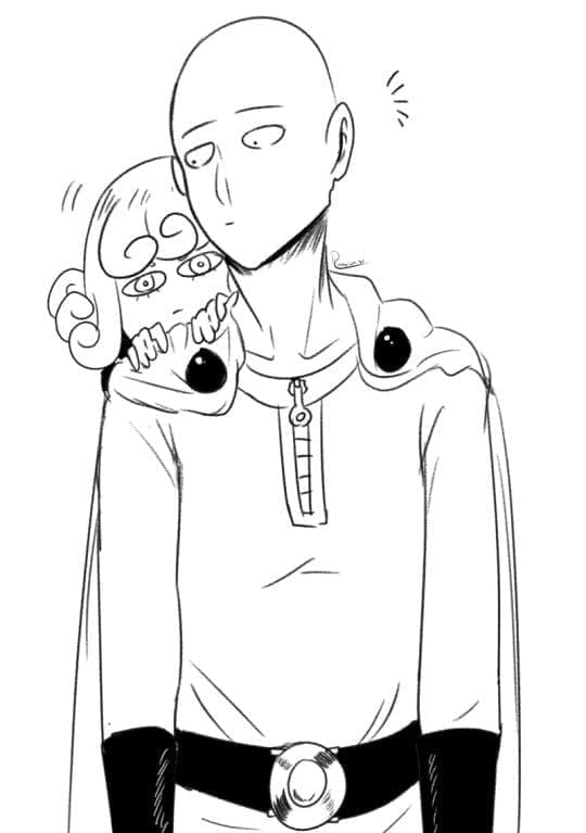 Saitama dengan Tatsumaki
