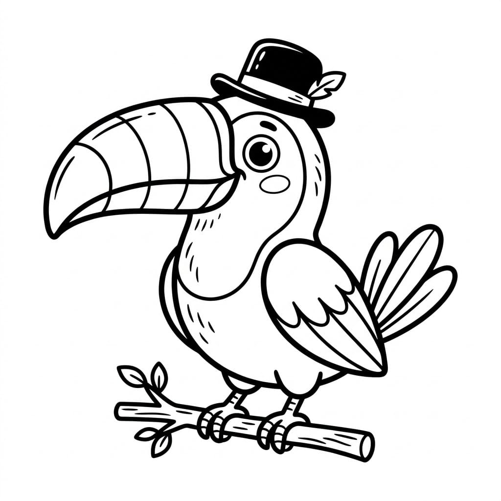 Toucan Pakai Topi