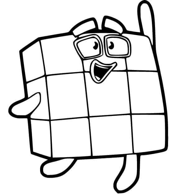 Angka 9 dari Numberblocks