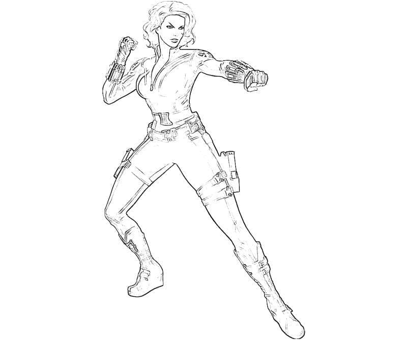 Black Widow dapat dicetak gratis Janda