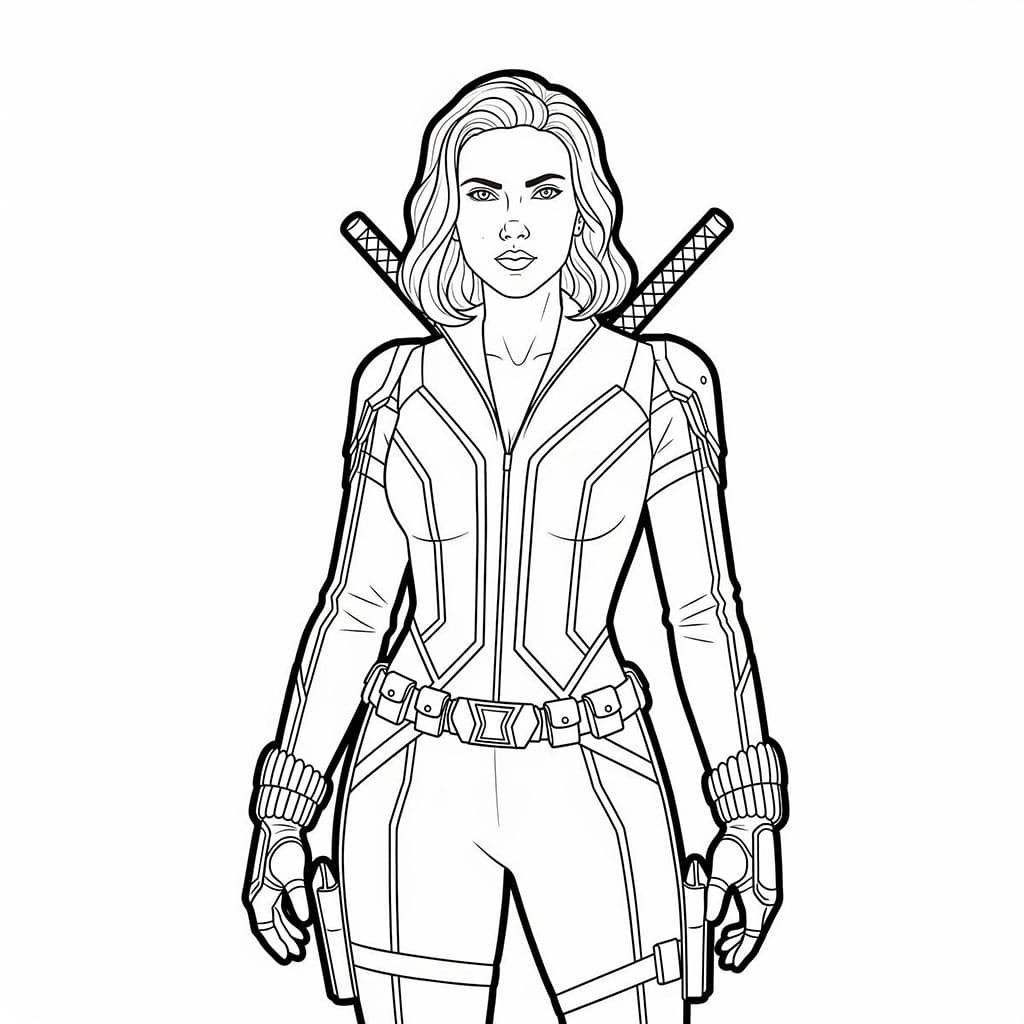 Black Widow dapat dicetak gratis
