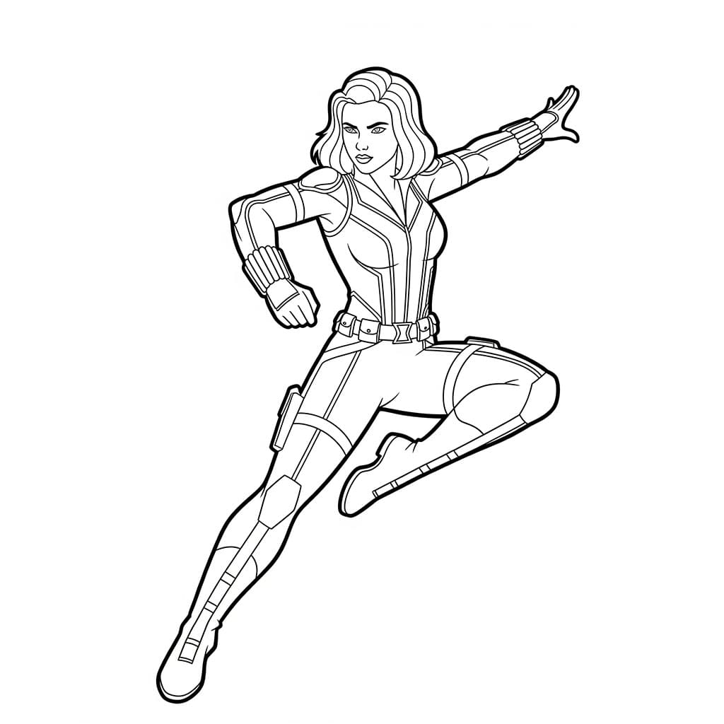 Black Widow menari