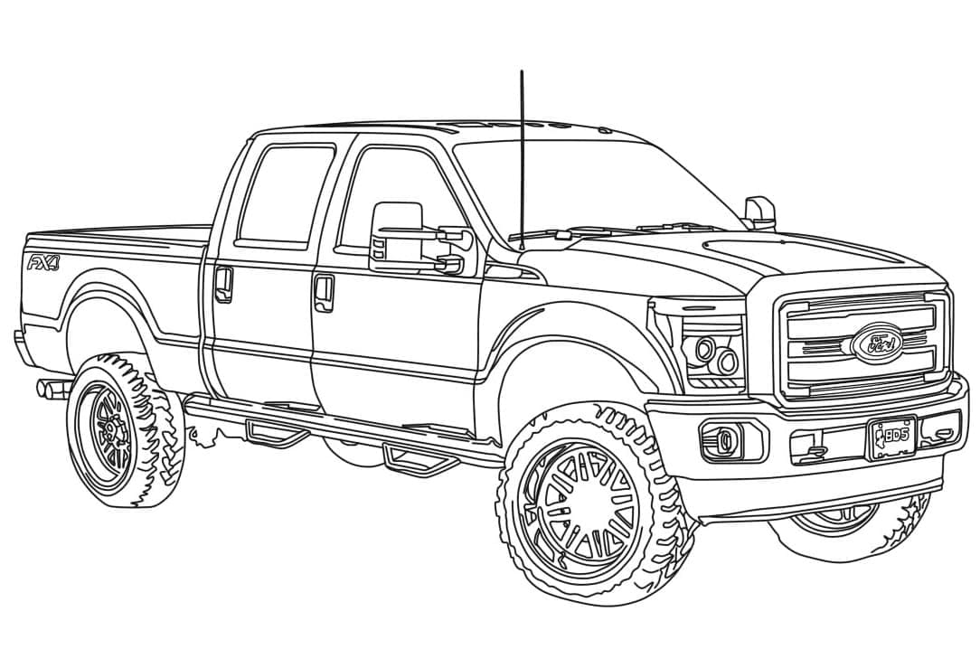 Ford F250 yang Diangkat
