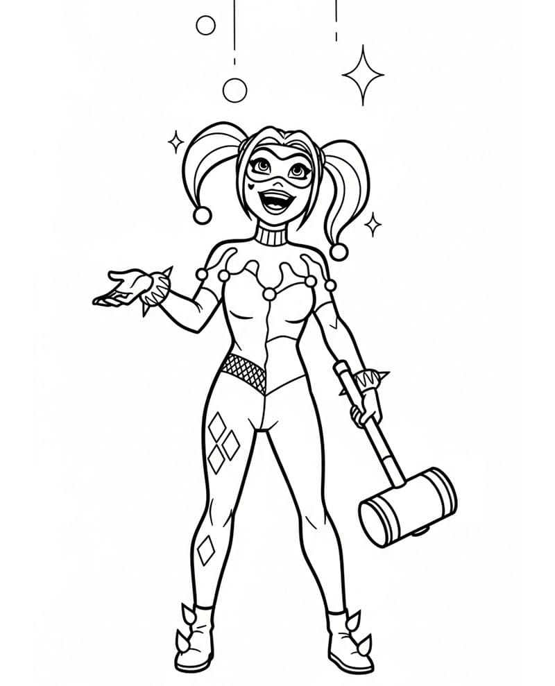 Harley Quinn bahagia