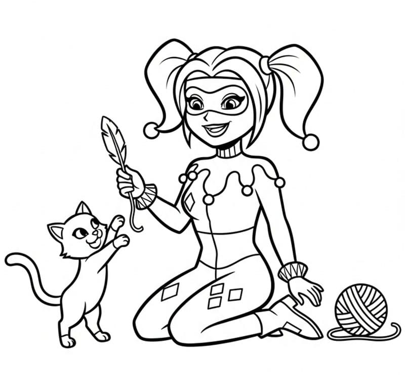 Harley Quinn dan kucingnya