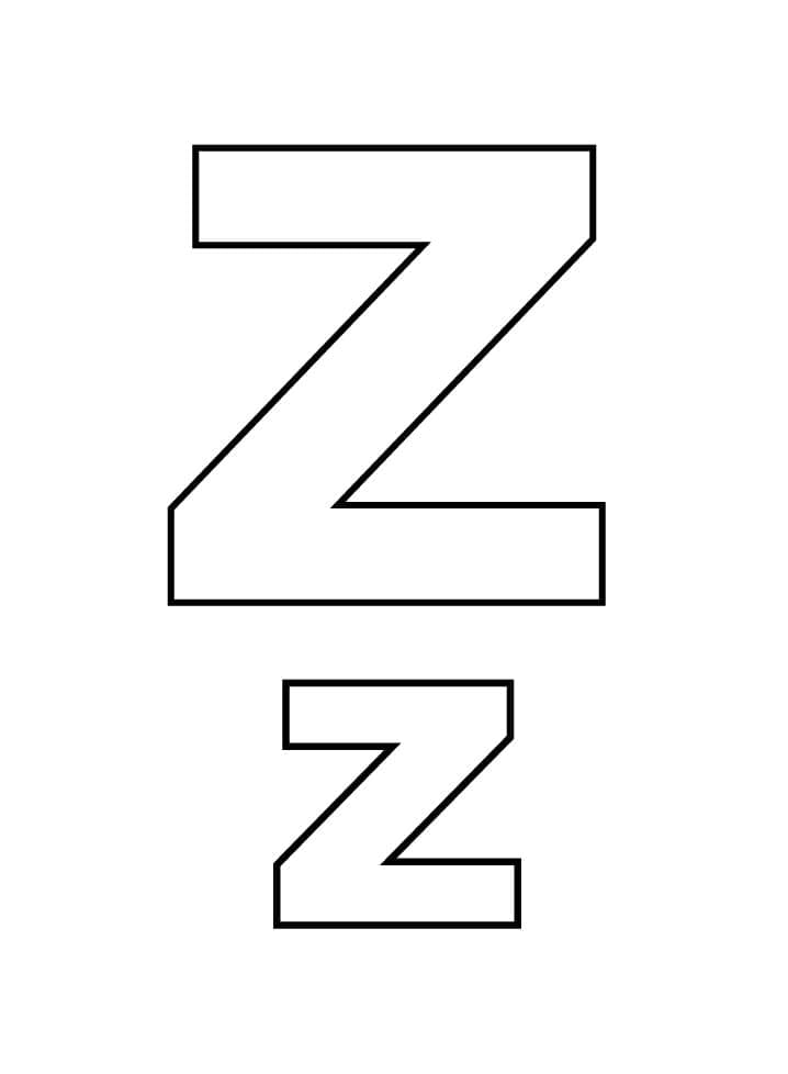 Huruf Z Kapital dan Huruf Kecil