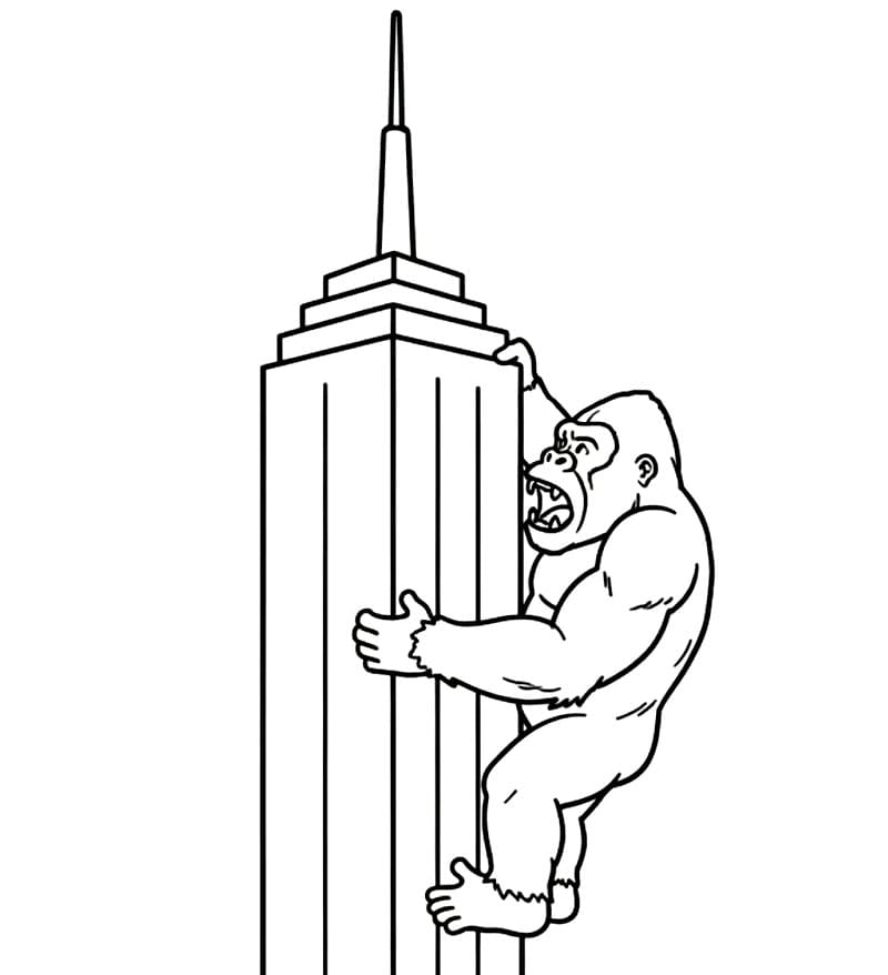 King Kong memanjat
