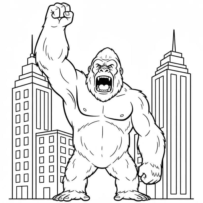 King Kong mengaum