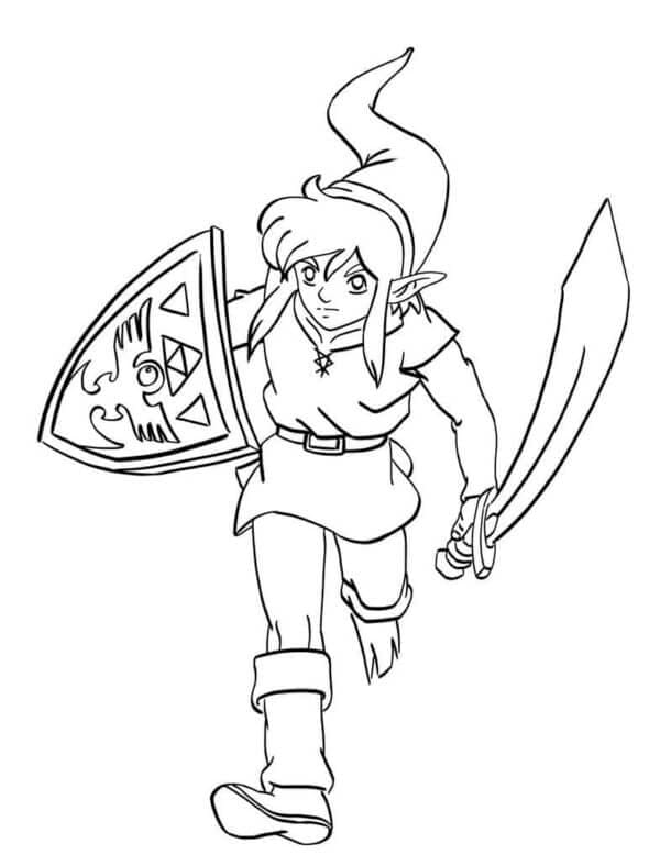Link Berlari dengan Berani