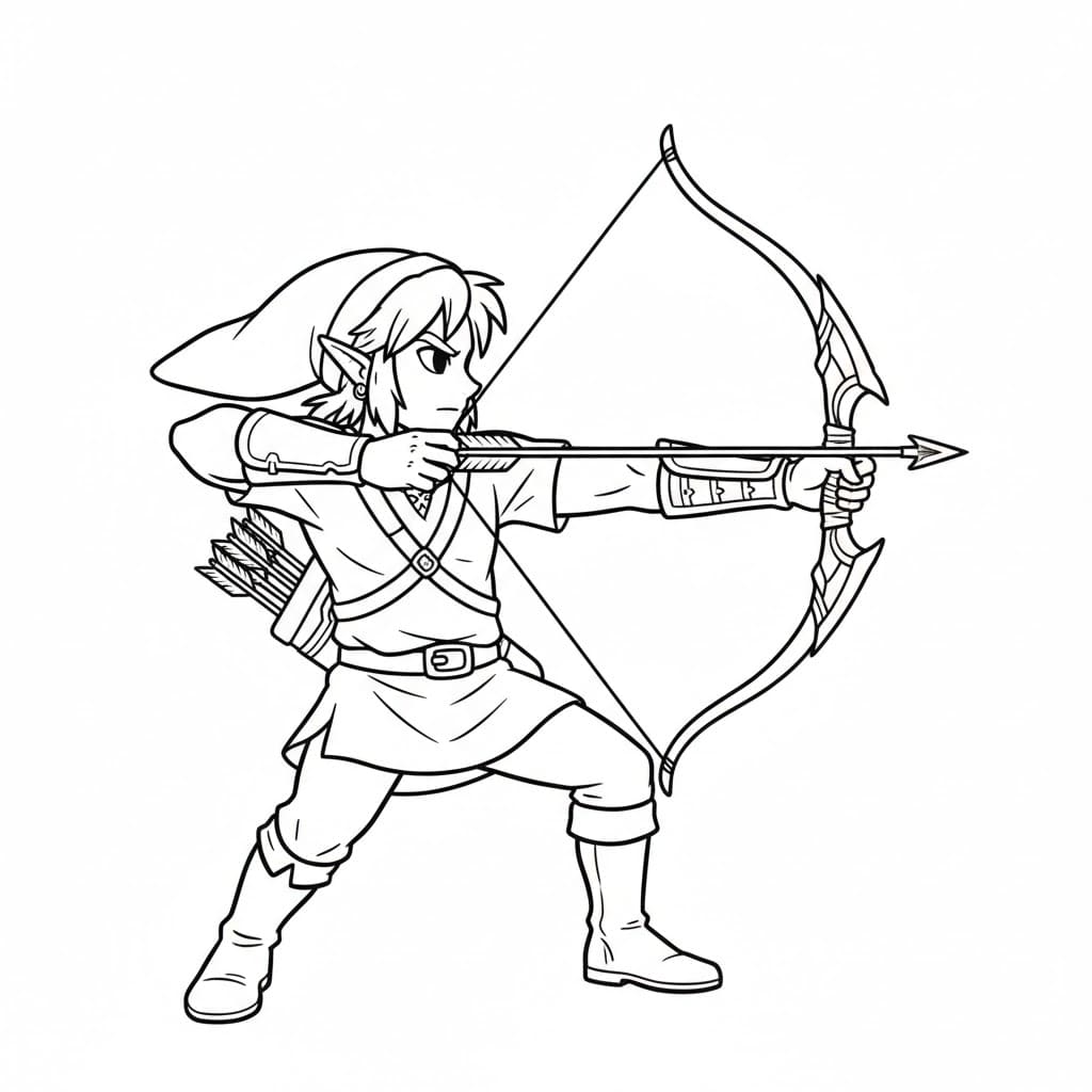 Link dengan Busur dan Panah