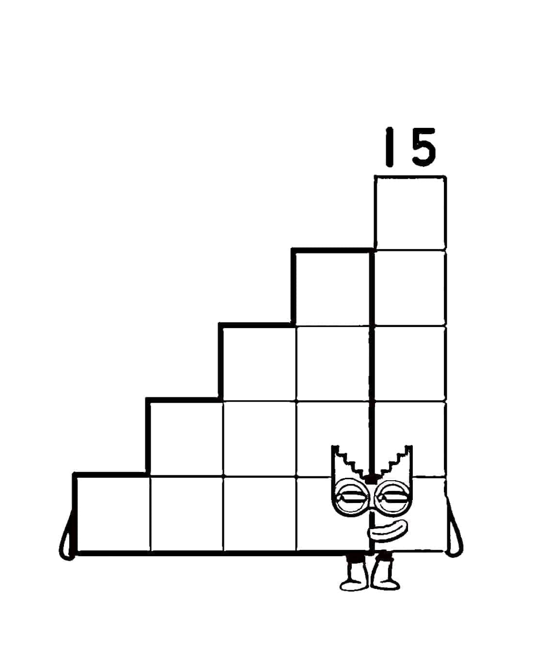 Numero 15 Numberblock