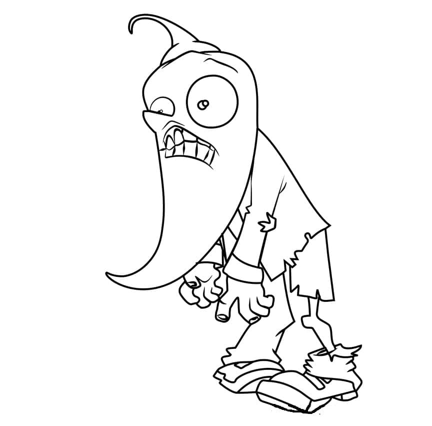 Plants vs Zombies Jalapeno Zombie