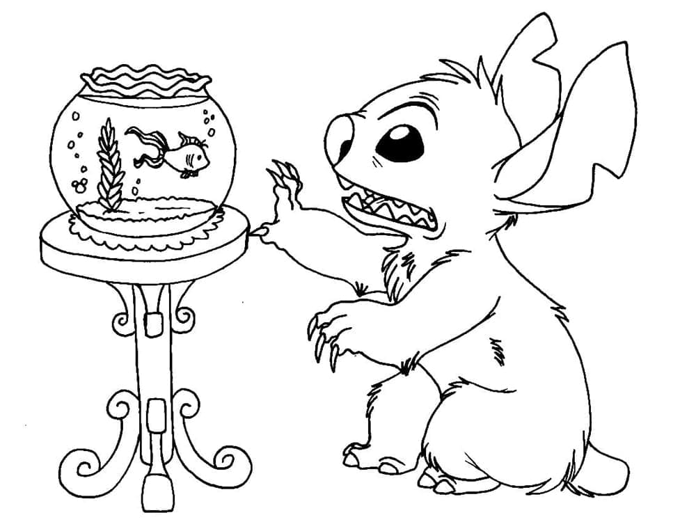 Stitch dan Ikan Mas