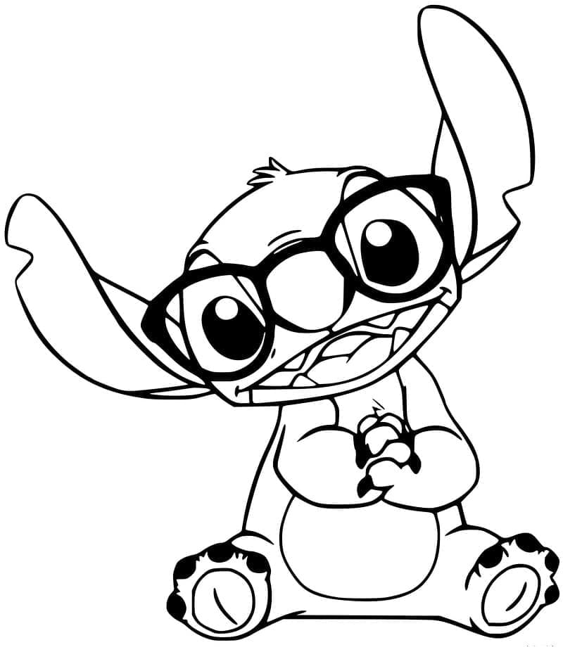 Stitch dengan Kacamata