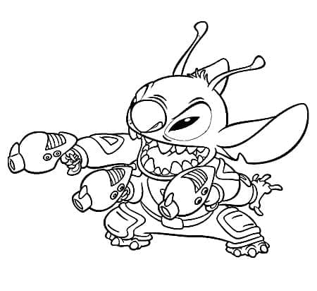 Stitch dengan Senjatanya