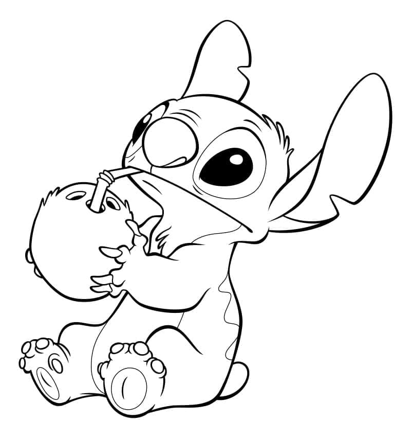 Stitch Minum Santan
