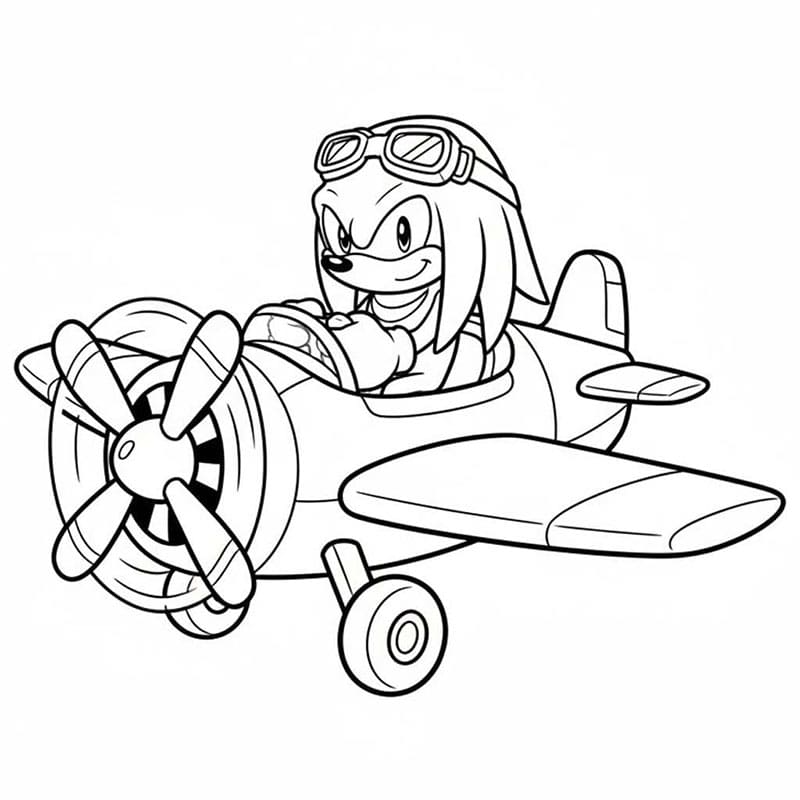 Gambar Knuckles dapat dicetak