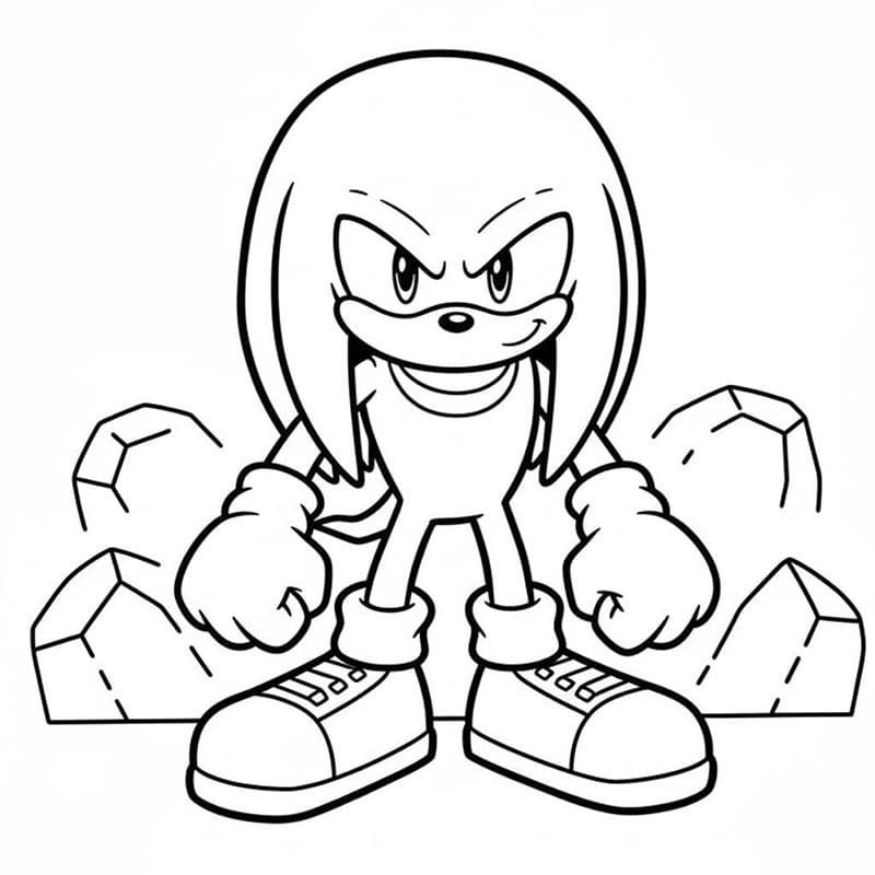 Gambar Knuckles dasar