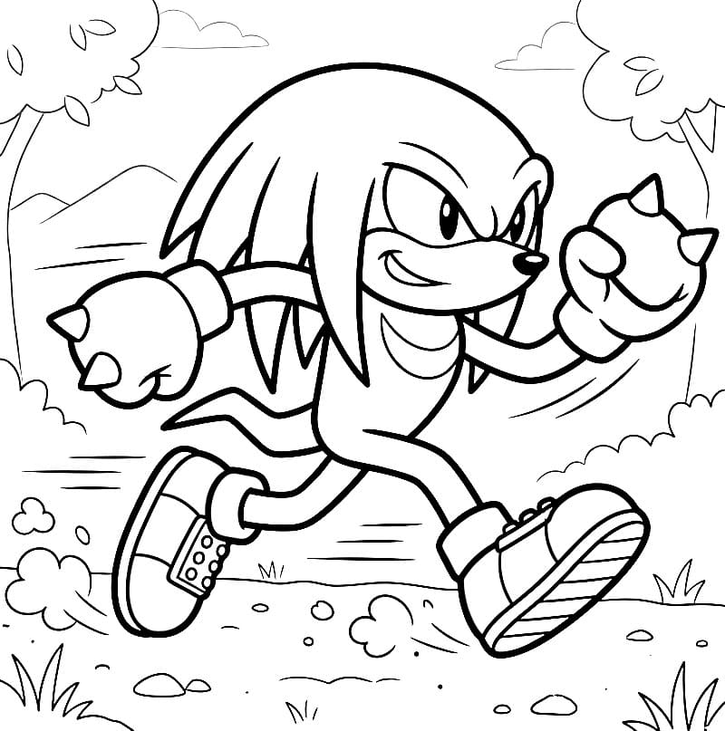 Knuckles berlari cepat