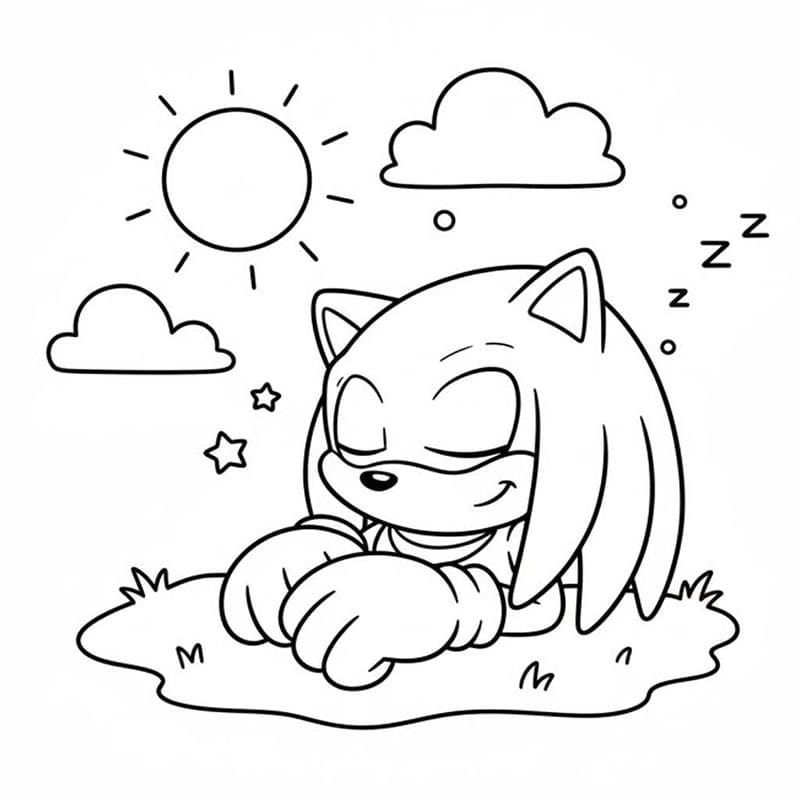 Knuckles Gratis dapat dicetak
