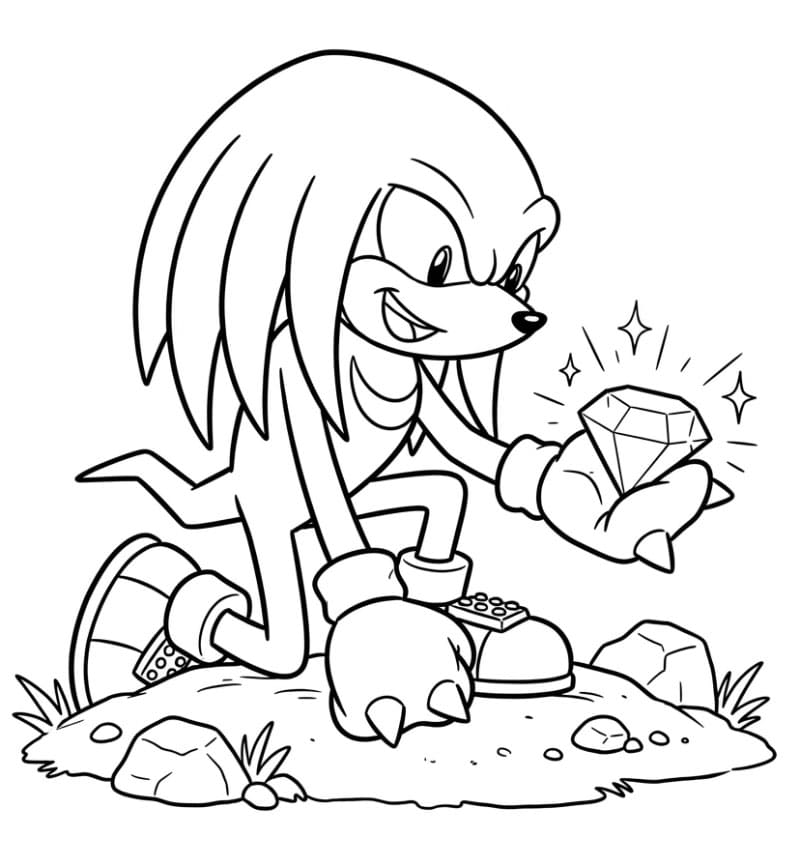Knuckles Menemukan Chaos Emerald