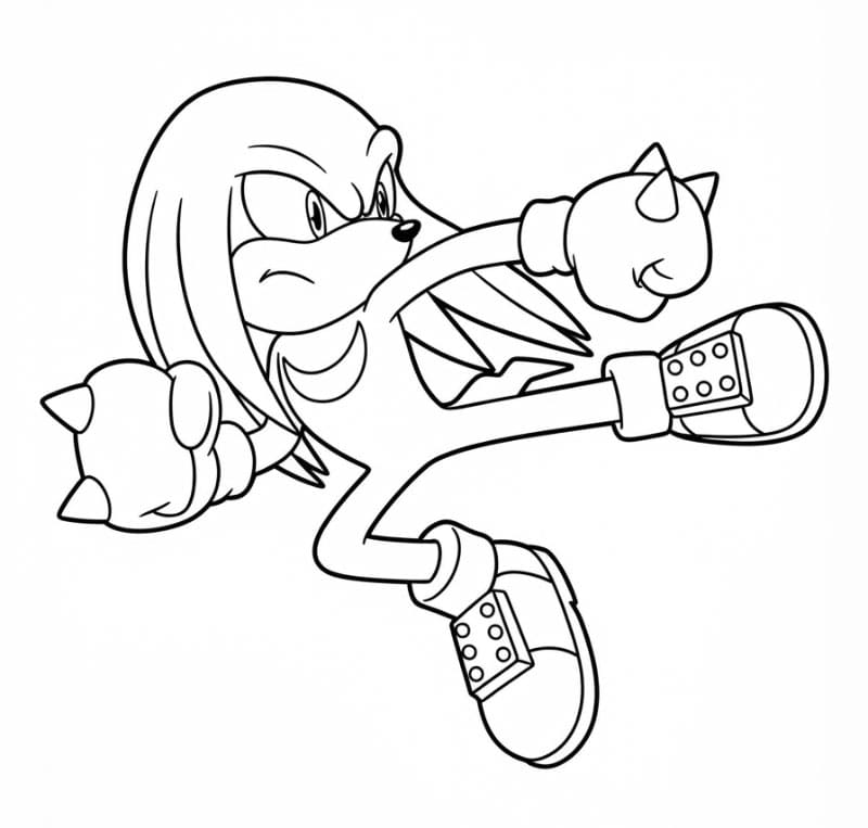 Knuckles Menendang