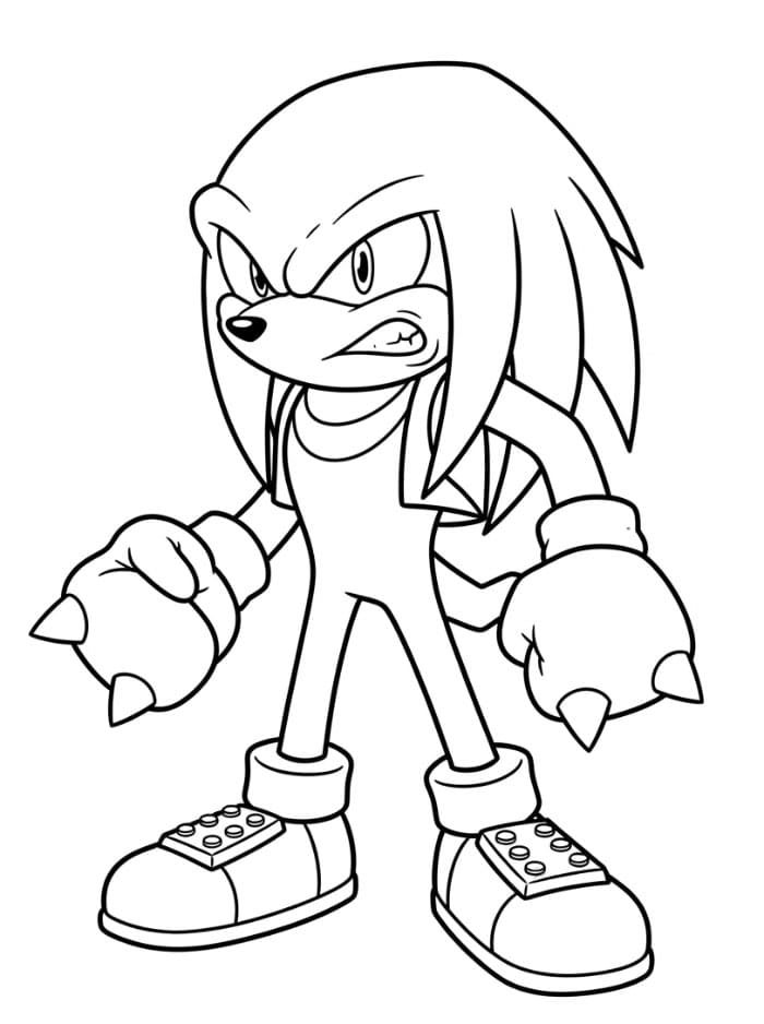 Knuckles Tampak Marah