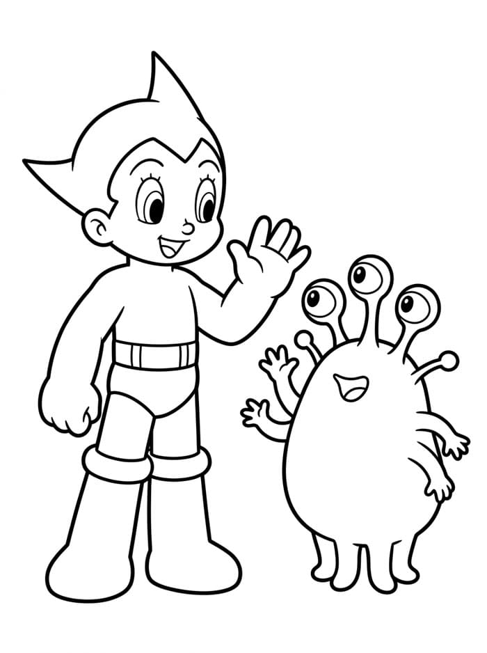 Astro Boy Bertemu Alien