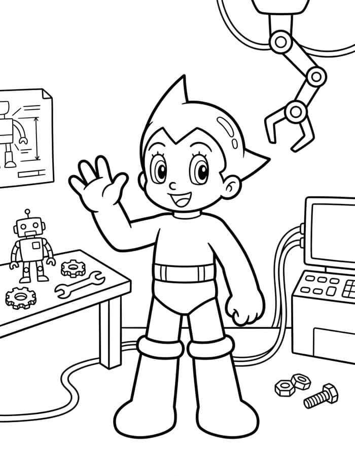 Astro Boy di Laboratorium Robot