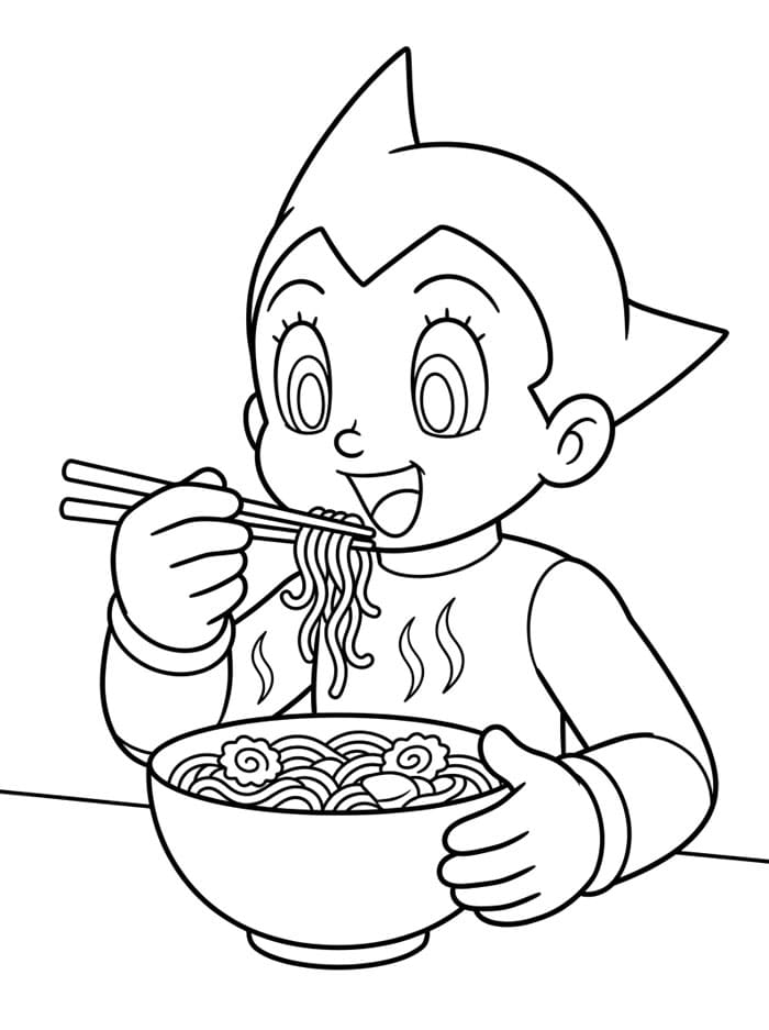 Astro Boy Makan Mi