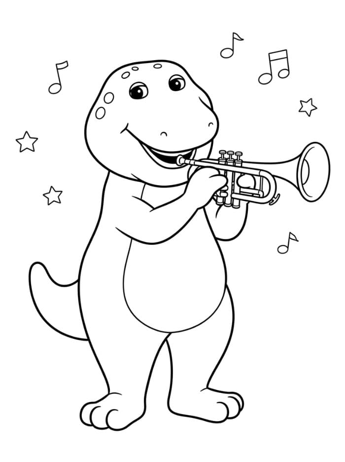 Barney Bermain Terompet
