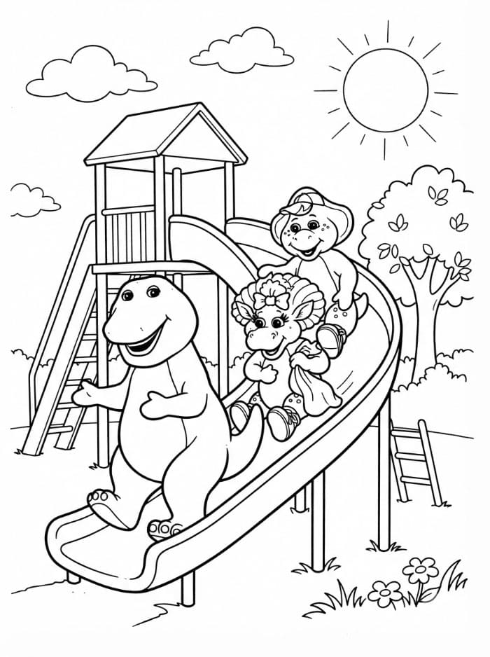 Barney dan Teman-teman Bermain Perosotan