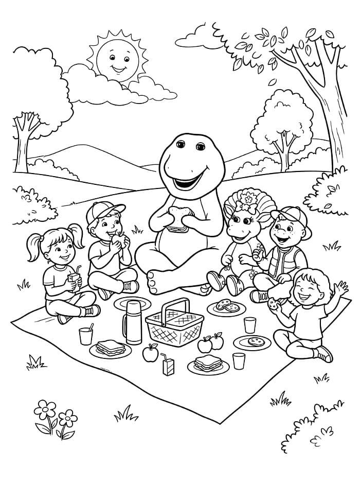 Barney dan Teman-teman Berpiknik