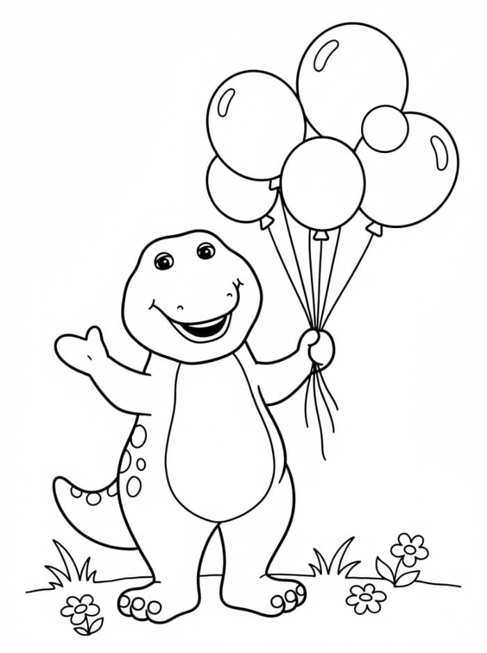 Barney dengan Balon