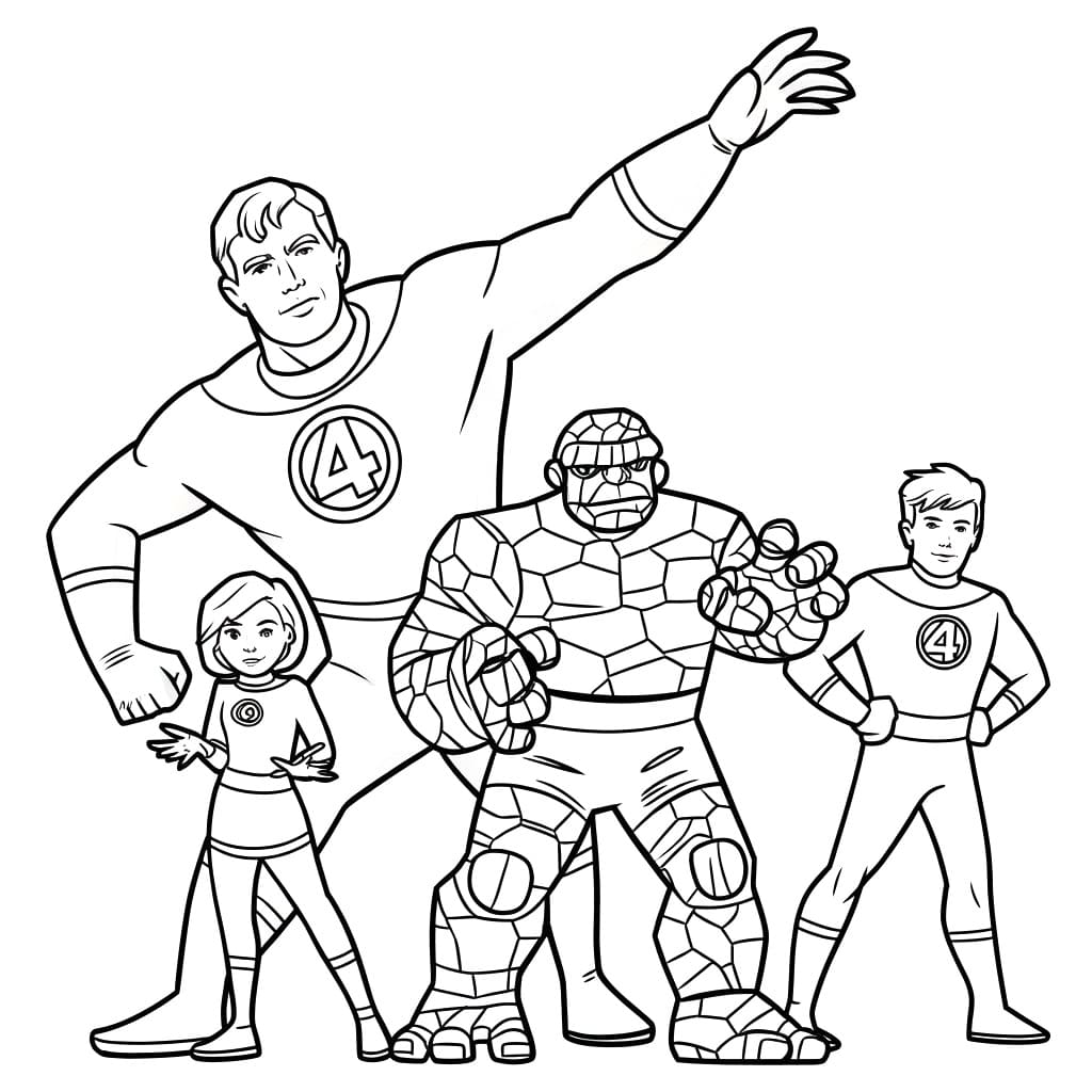 Cetak Dasar Fantastic Four