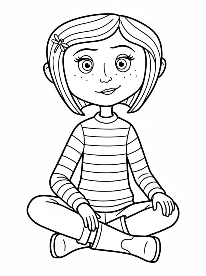 Coraline Duduk Bersila