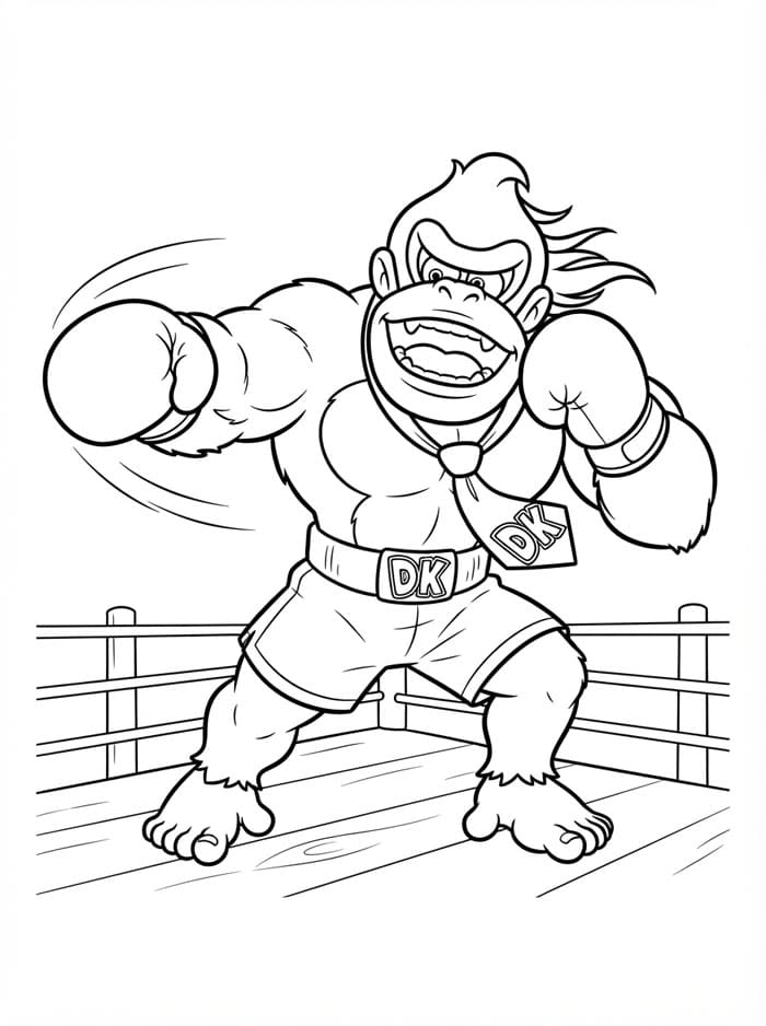 Donkey Kong bertinju