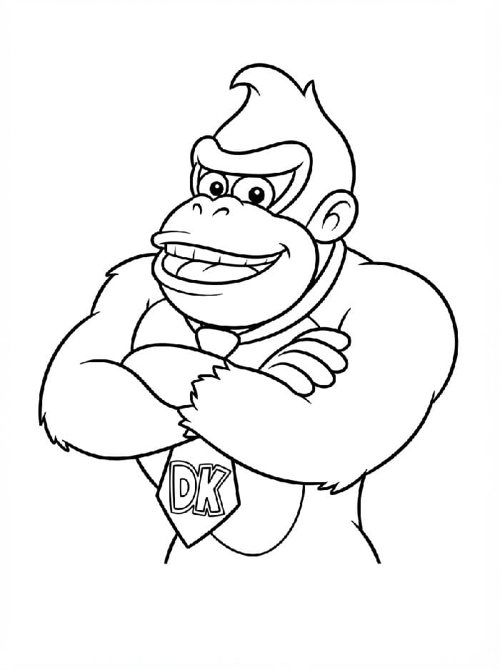 Donkey Kong tersenyum