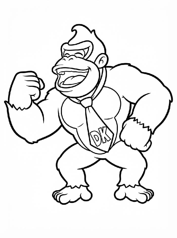 Donkey Kong tertawa