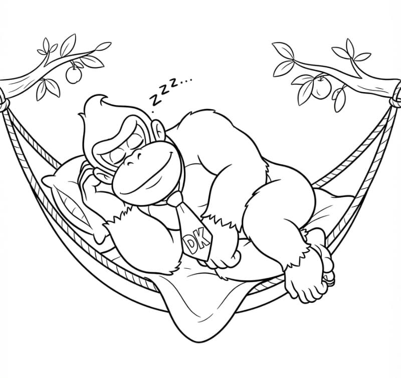 Donkey Kong tidur