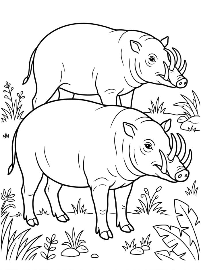 Dua Babi Rusa